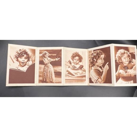 1930's Spanish Shirley Temple Photo Album Fold Out 30 Photos, Heidi, Curly Top - Picture 3 of 9